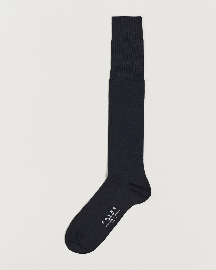Falke Airport Knee Socks Dark Navy – Blu