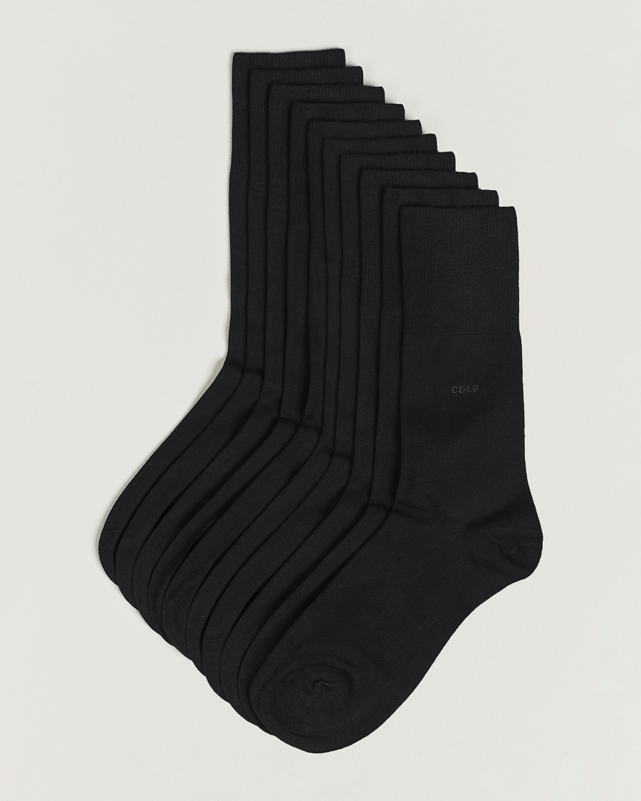 CDLP 10-Pack Bamboo Socks Black – Nero