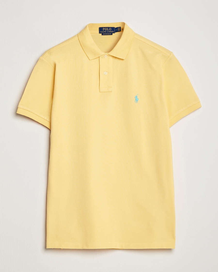 Polo Ralph Lauren Custom Slim Fit Polo Corn Yellow – Giallo