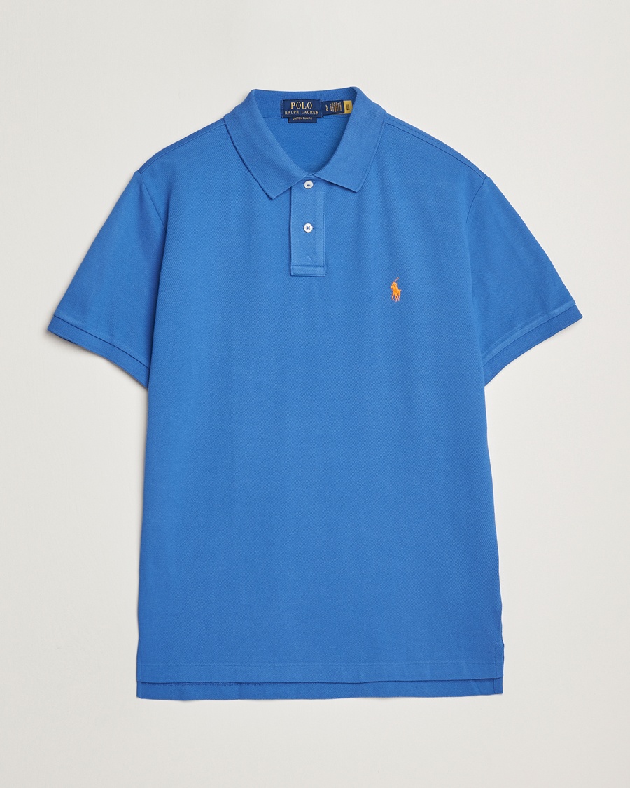Polo Ralph Lauren Custom Slim Fit Polo New Iris Blue – Blu