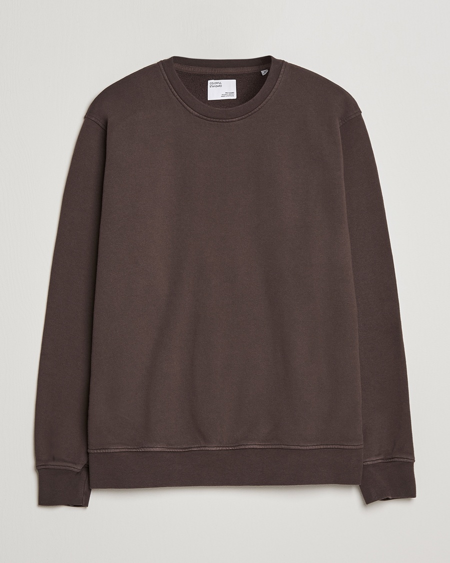 Colorful Standard Classic Organic Crew Neck Sweat Coffee Brown – Marrone