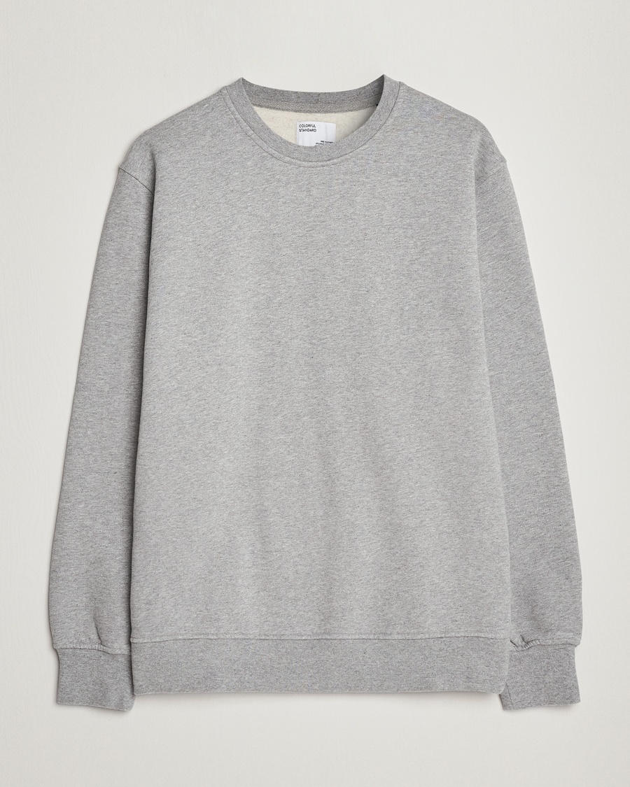 Colorful Standard Classic Organic Crew Neck Sweat Heather Grey – Grigio