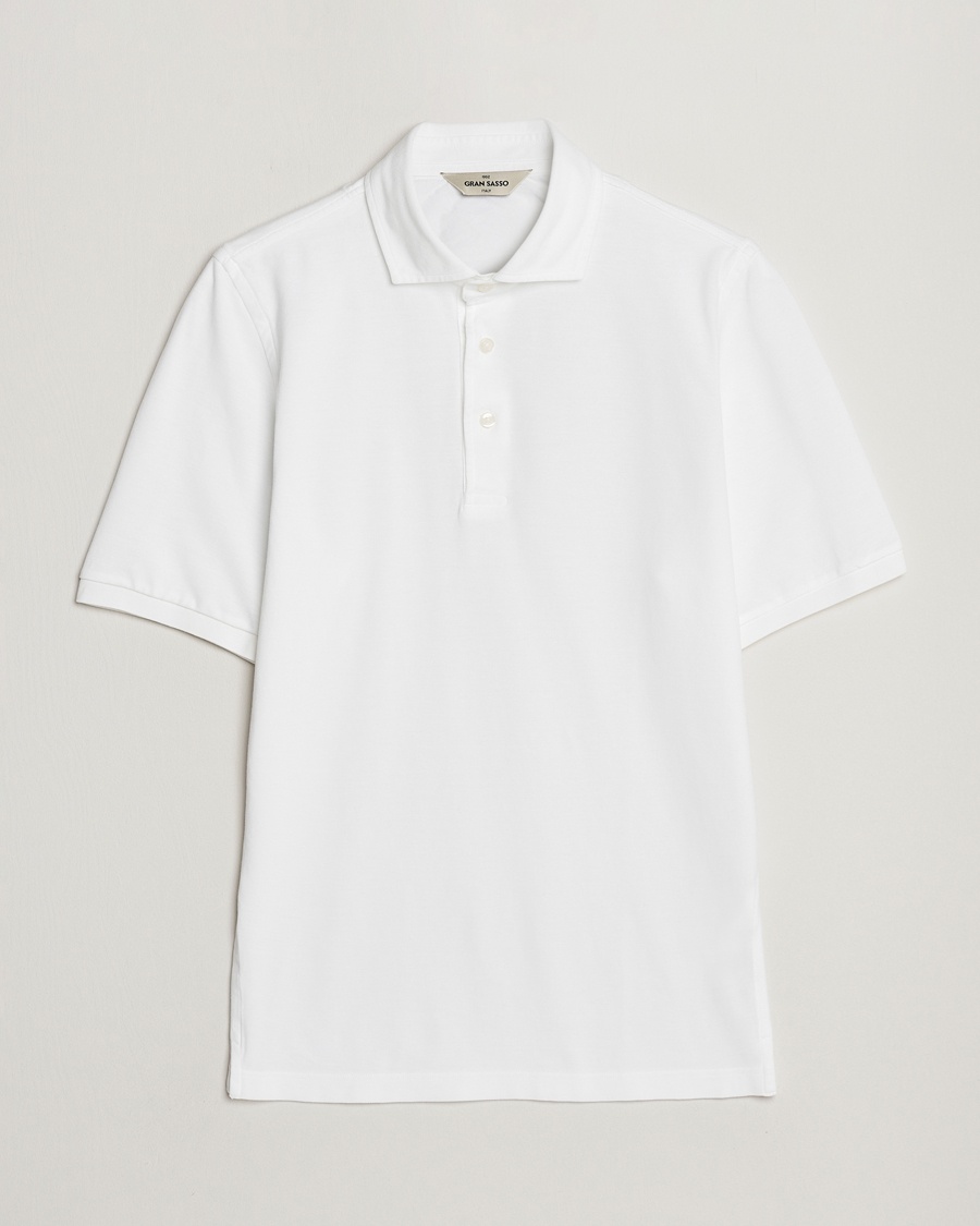 Gran Sasso Washed Polo White – Bianco