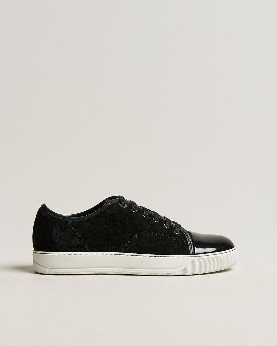 Lanvin DBB1 Patent Cap Toe Sneaker Black – Nero