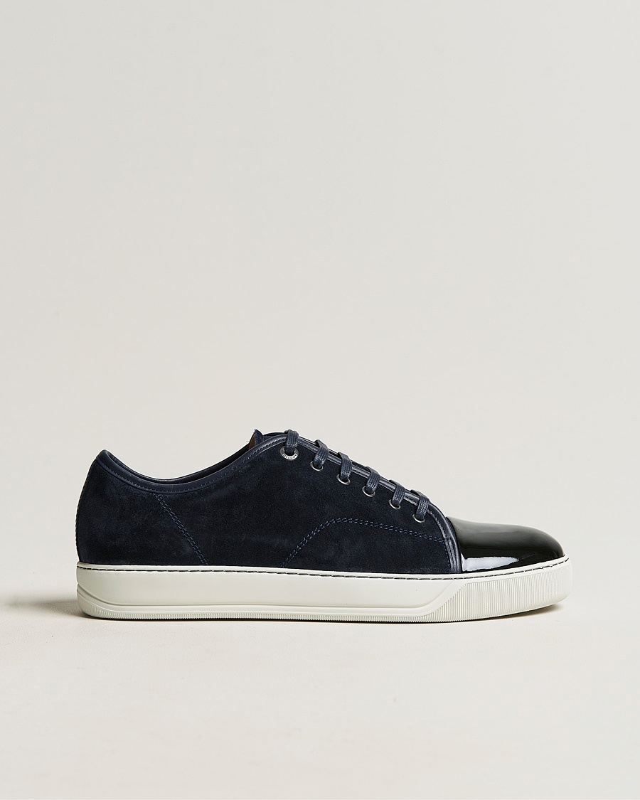 Lanvin DBB1 Patent Cap Toe Sneaker Navy – Blu