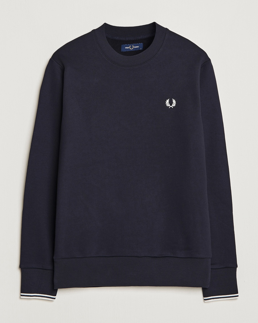 Fred Perry Crew Neck Sweatshirt Navy – Blu
