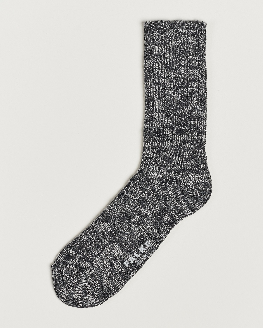 Falke Brooklyn Cotton Sock Black – Grigio