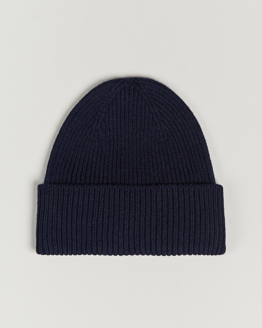 Colorful Standard Merino Wool Beanie Navy Blue – Blu