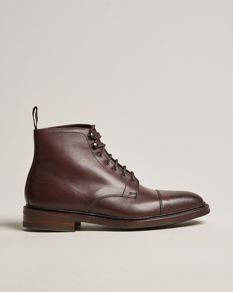Loake 1880 Roehampton Boot Dk Brown Burnished Calf – Marrone