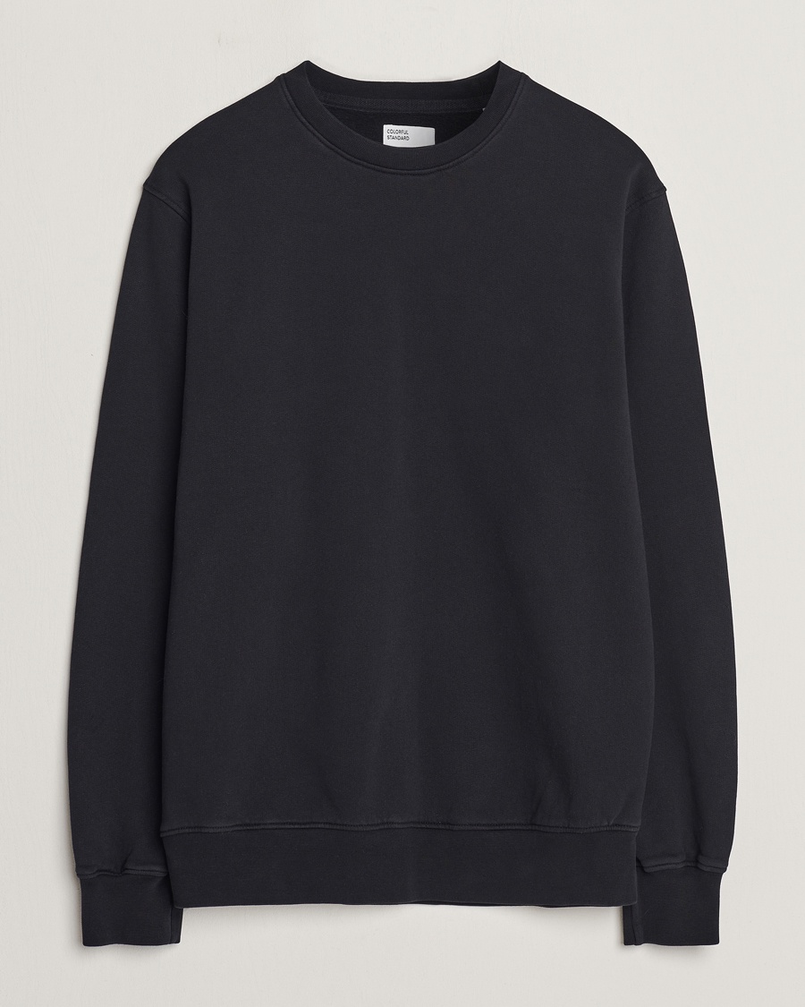 Colorful Standard Classic Organic Crew Neck Sweat Deep Black – Nero