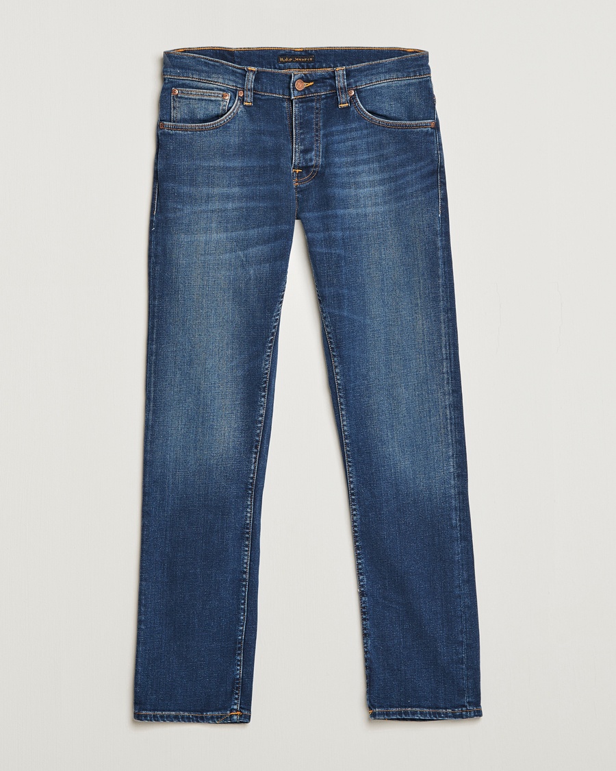 Nudie Jeans Grim Tim Jeans Indigo Myth – Blu