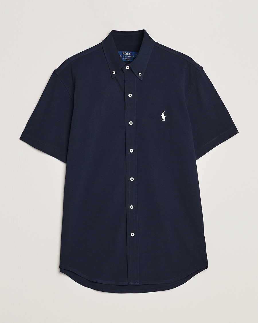 Polo Ralph Lauren Featherweight Mesh Short Sleeve Shirt Aviator Navy – Blu