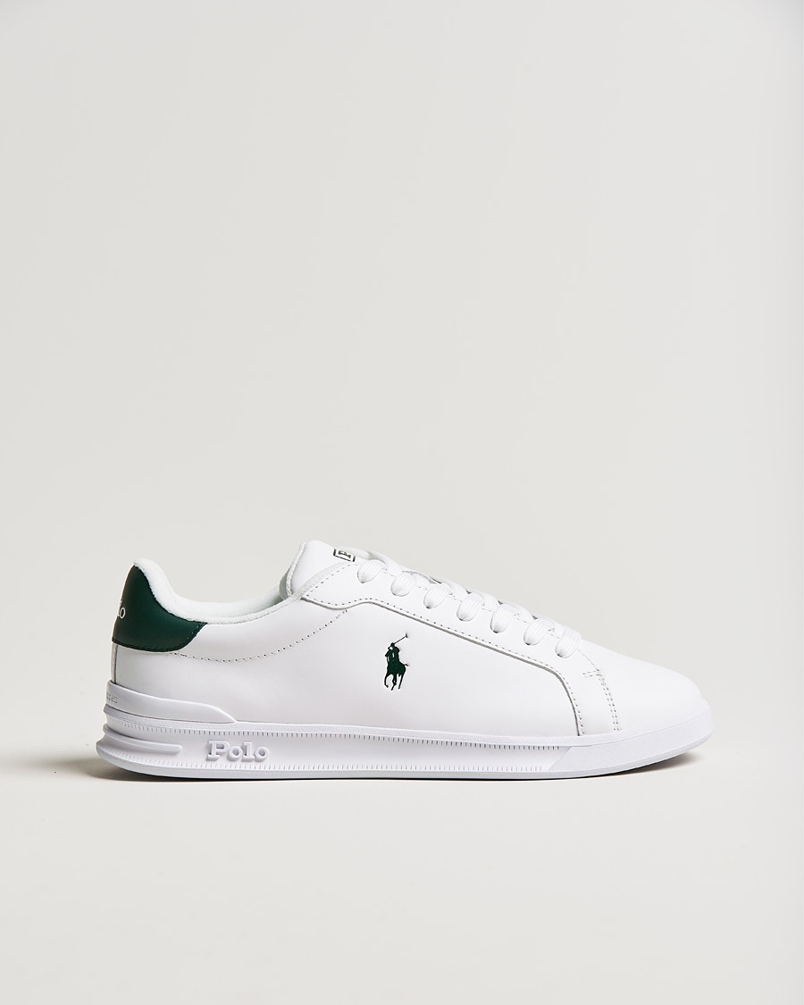 Polo Ralph Lauren Heritage Court Sneakers White/College Green – Bianco