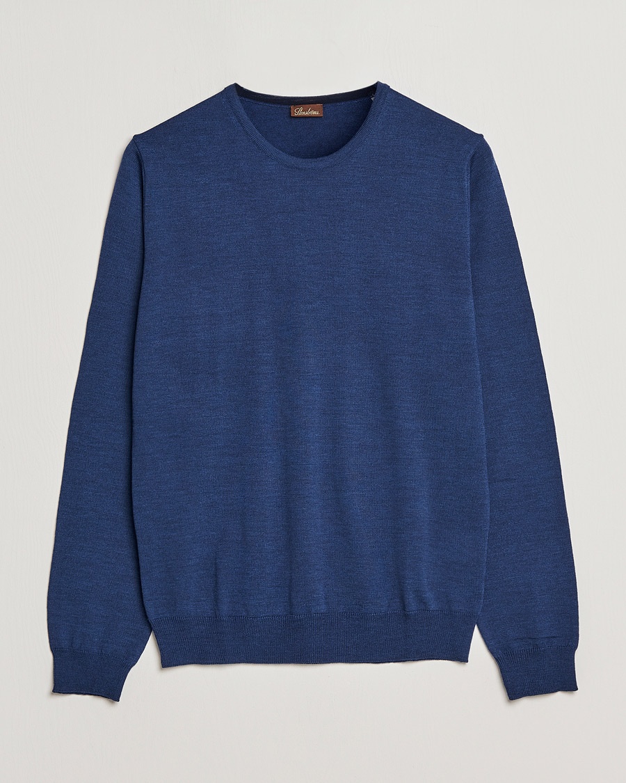 Stenströms Merino Crew Neck Blue – Blu