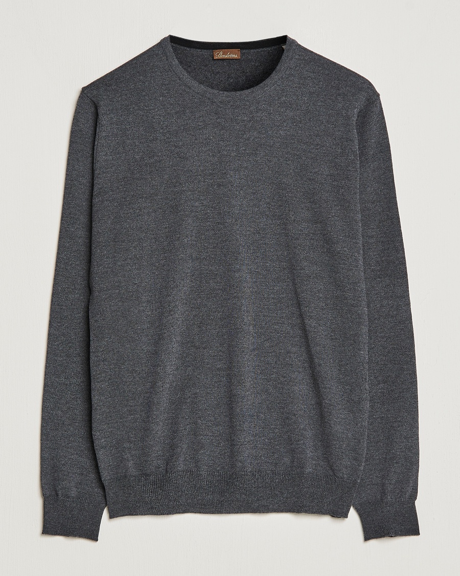 Stenströms Merino Crew Neck Anthracite – Grigio