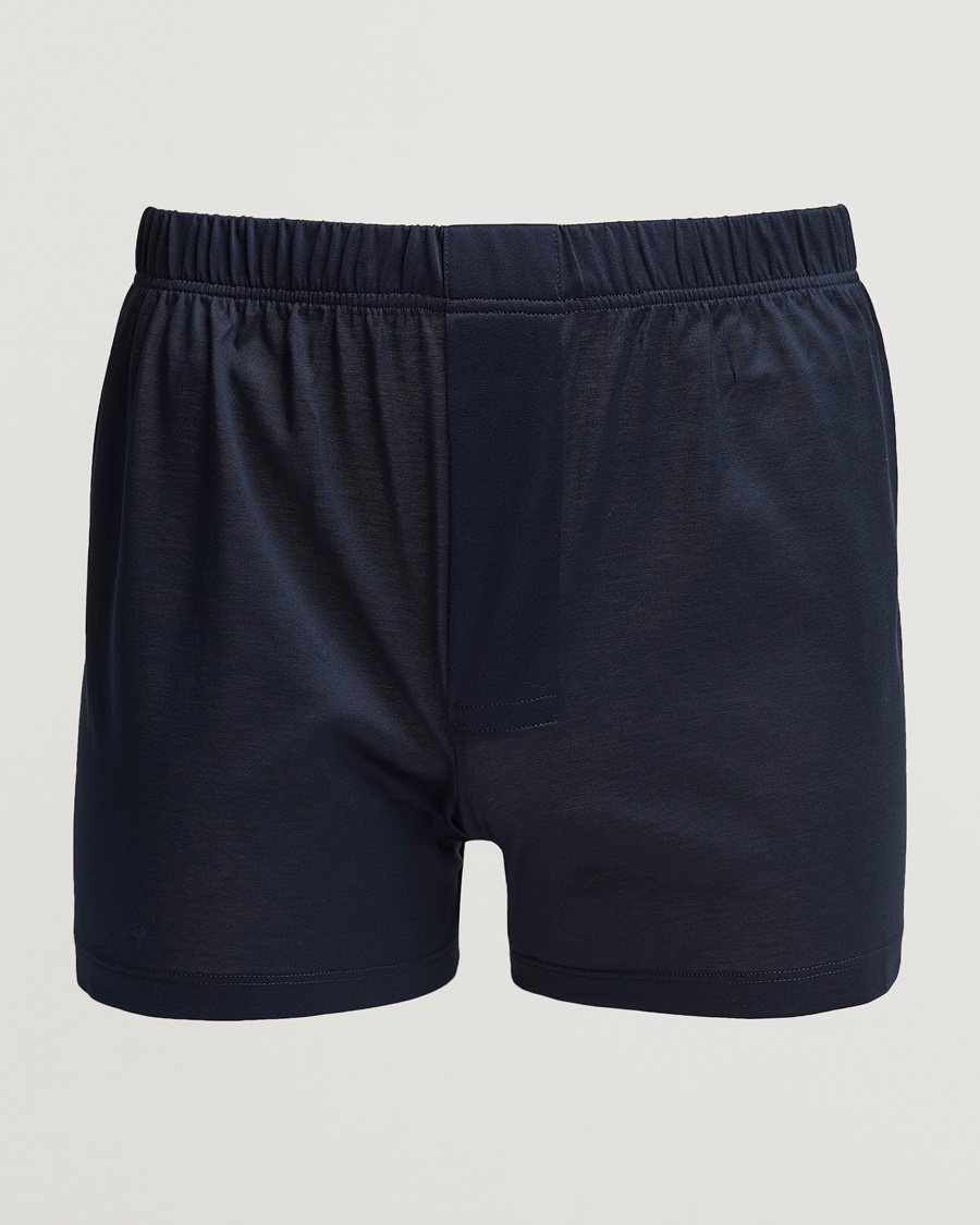 Bresciani Cotton Boxer Brief Navy – Blu