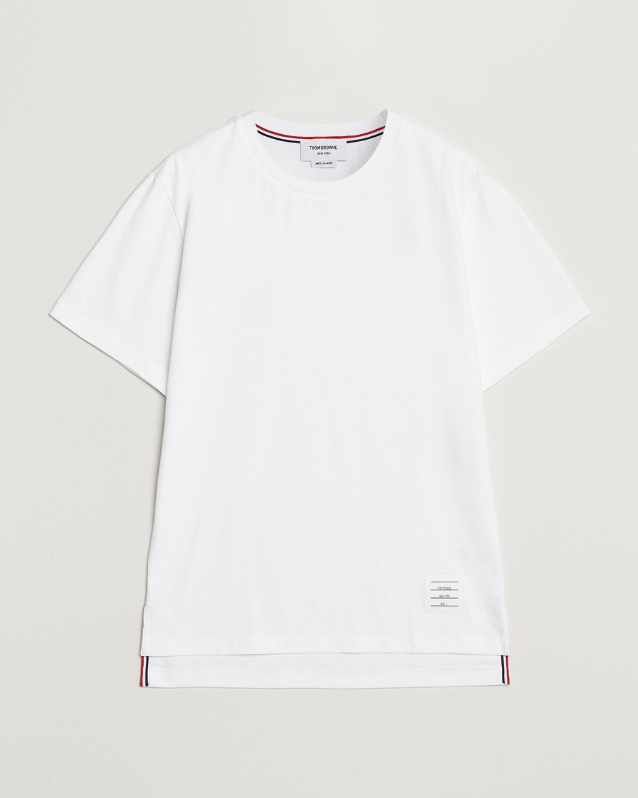 Thom Browne Relaxed Fit Short Sleeve T-Shirt White – Bianco