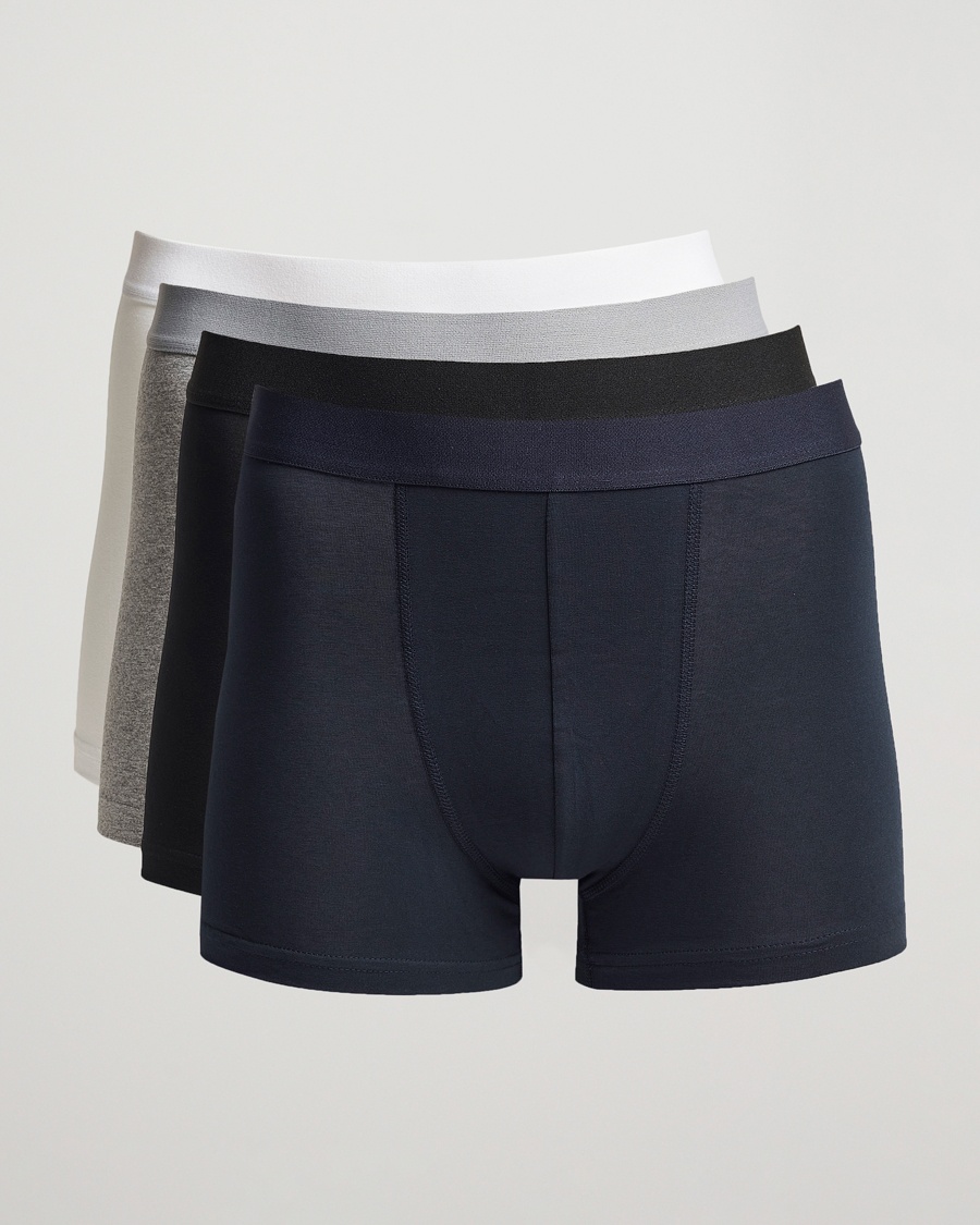 Bread & Boxers 4-Pack Boxer Brief White/Black/Grey/Navy – Grigio
