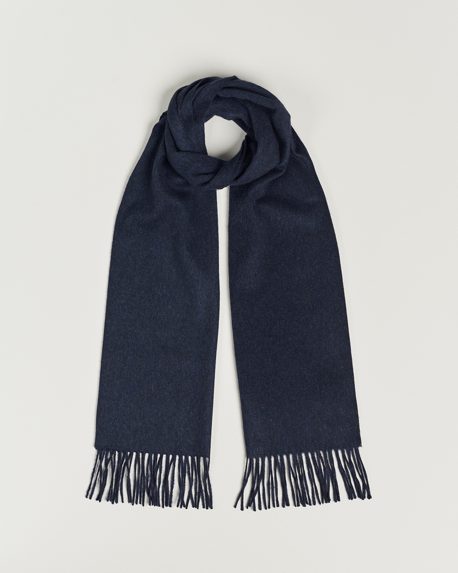 Piacenza Cashmere Cashmere Scarf Navy Melange – Blu