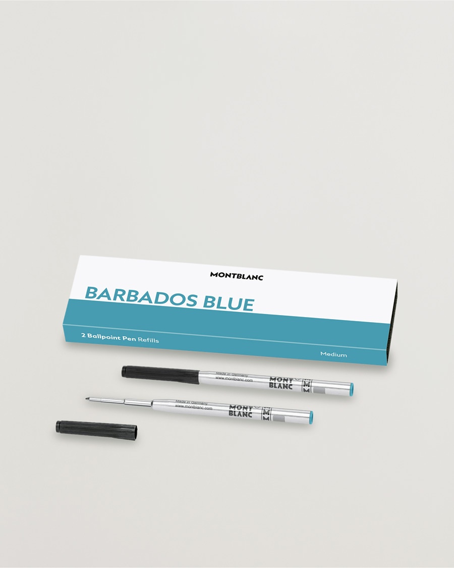 Montblanc 2 Ballpoint Pen Refills Barbados Blue – Blu