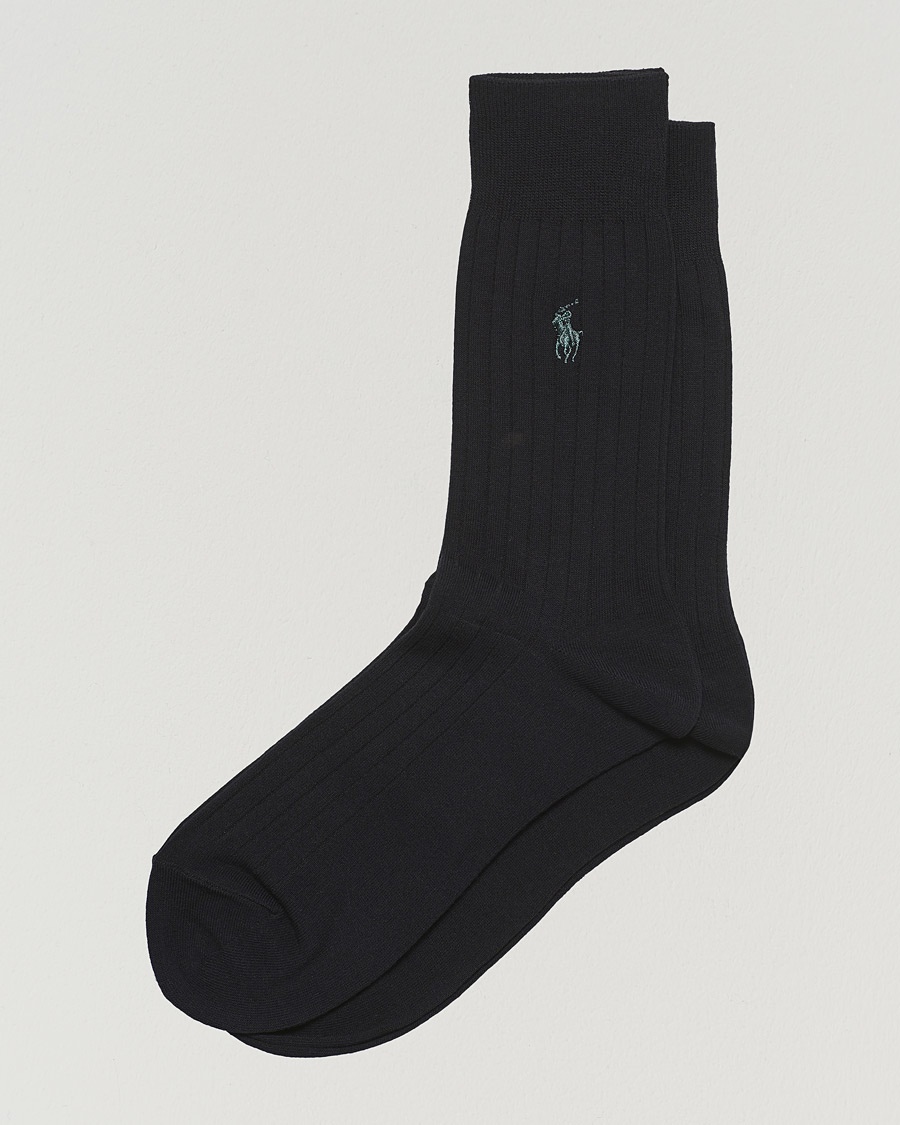 Polo Ralph Lauren 2-Pack Egyptian Cotton Socks Black – Nero