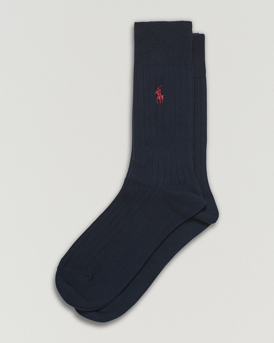 Polo Ralph Lauren 2-Pack Egyptian Cotton Socks Navy – Blu