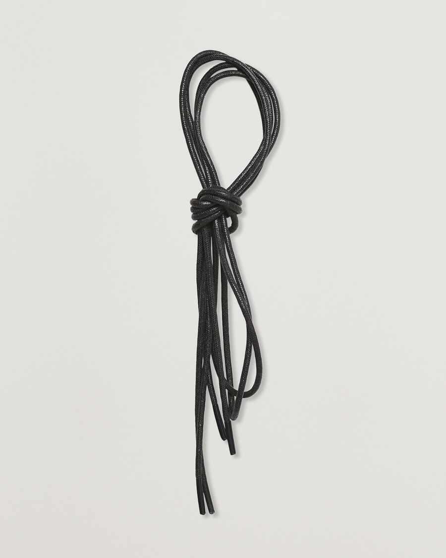 Saphir Medaille d'Or Shoe Laces Thin Waxed 75cm Black – Nero
