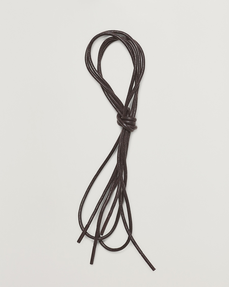 Saphir Medaille d'Or Shoe Laces Thin Waxed 75cm Dark Brown – Marrone