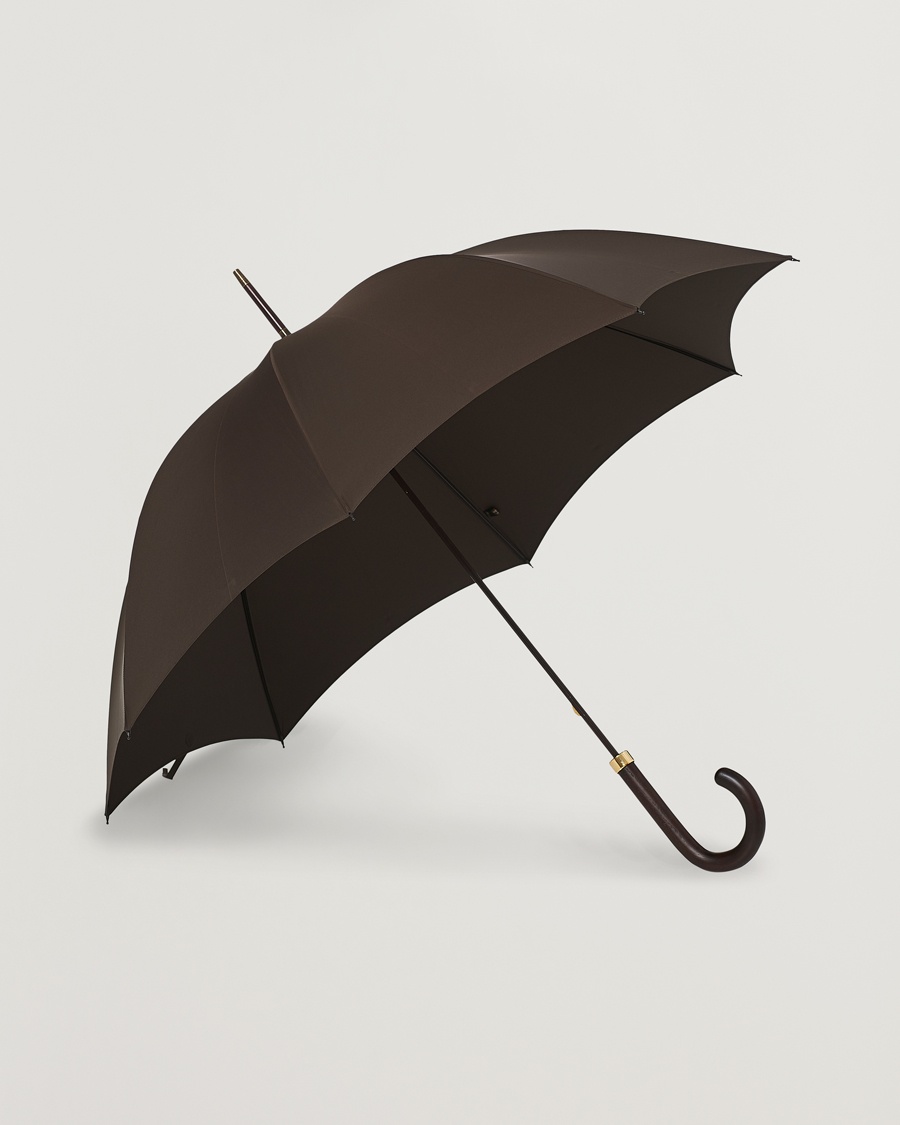 Fox Umbrellas Polished Hardwood Umbrella Brown – Marrone