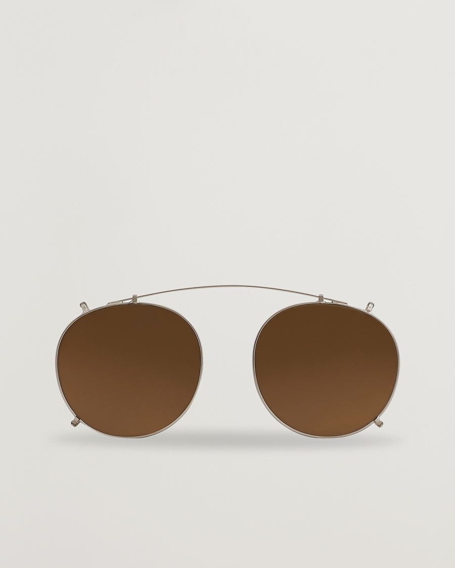 TBD Eyewear Clip-ons Silver/Tobacco – Marrone