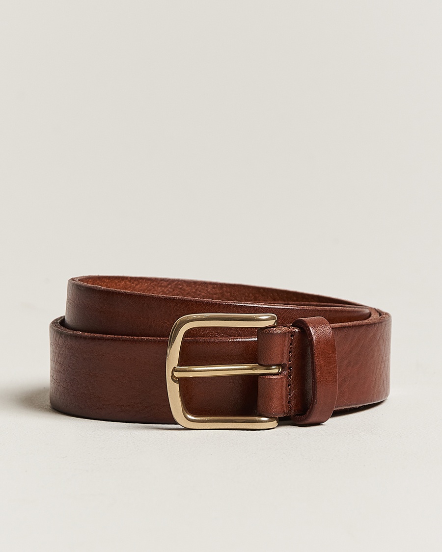 Anderson's Leather Belt 3 cm Cognac – Marrone