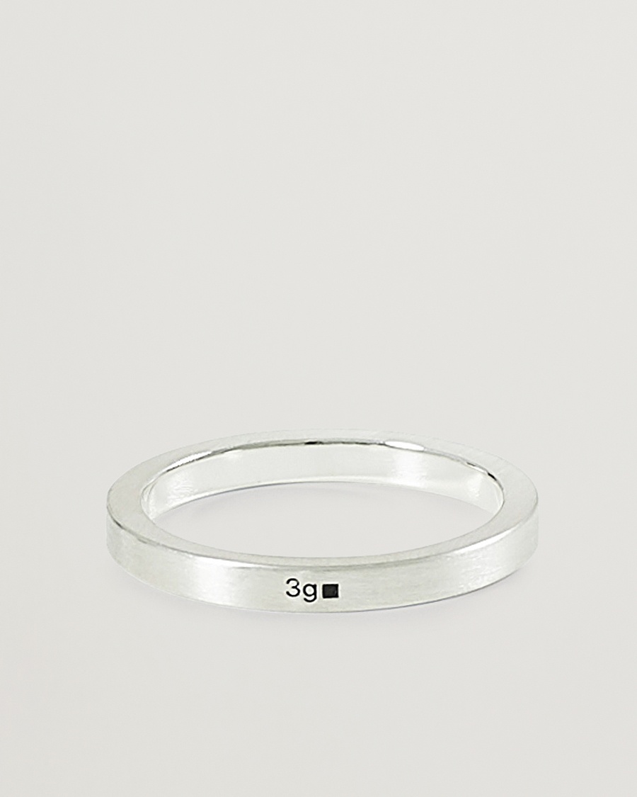 LE GRAMME Ribbon Brushed Ring Sterling Silver 3g – Argento