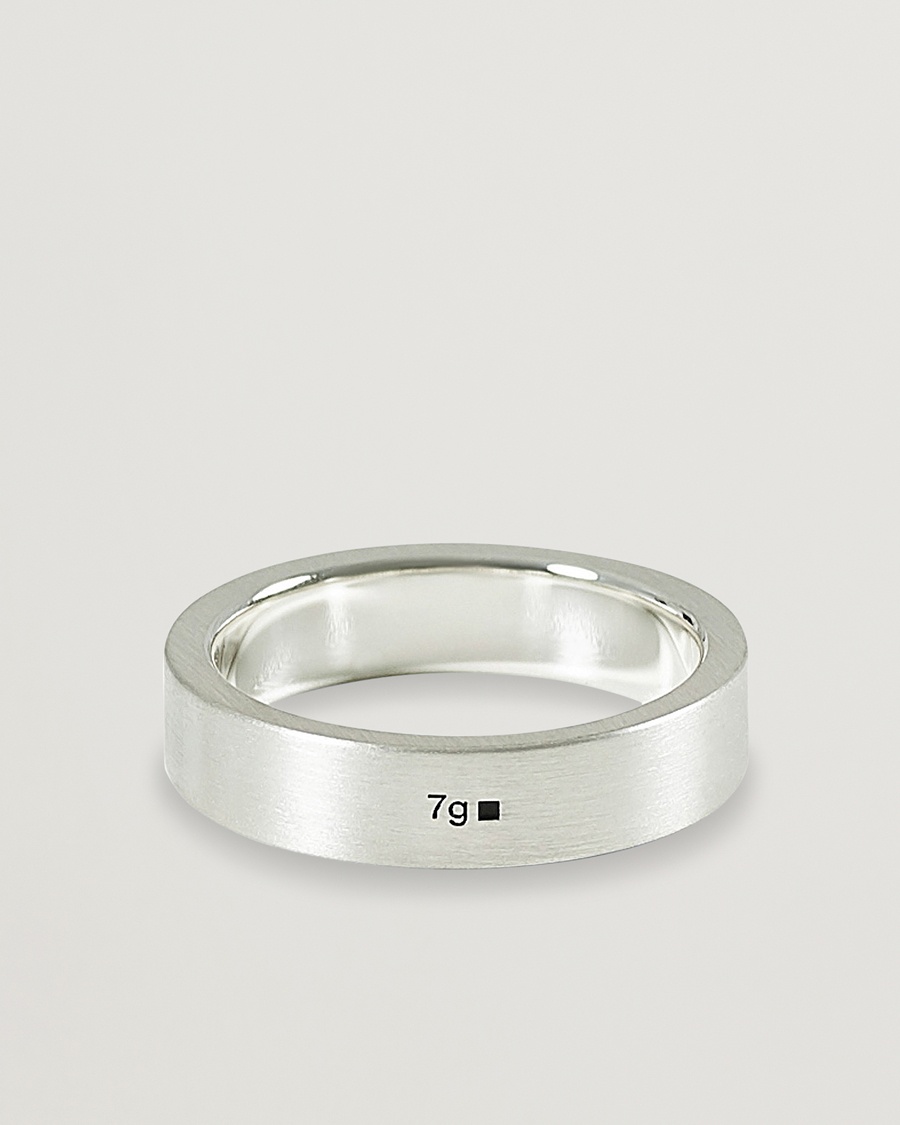LE GRAMME Ribbon Brushed Ring Sterling Silver 7g – Argento