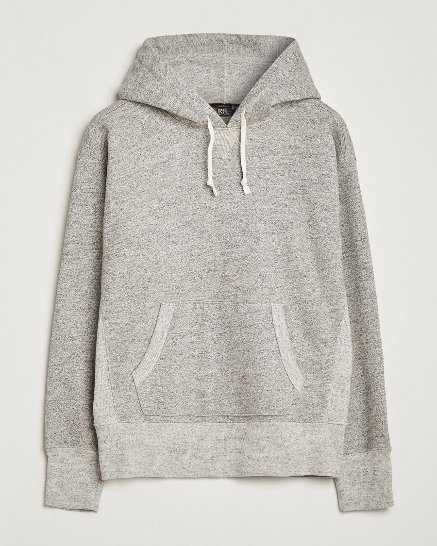 RRL Hooded Pullover Athletic Grey Heather – Grigio