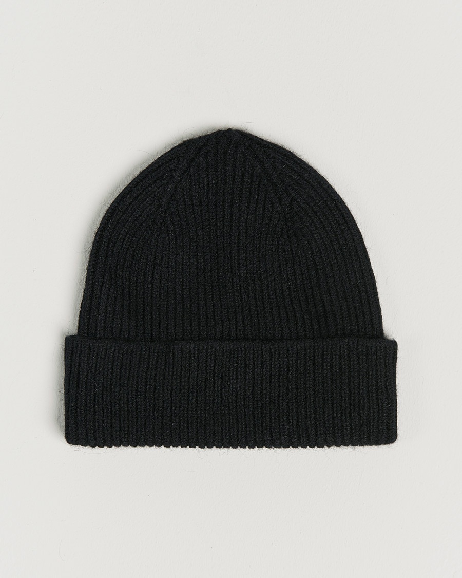 Le Bonnet Lambswool/Caregora Beanie Onyx – Nero