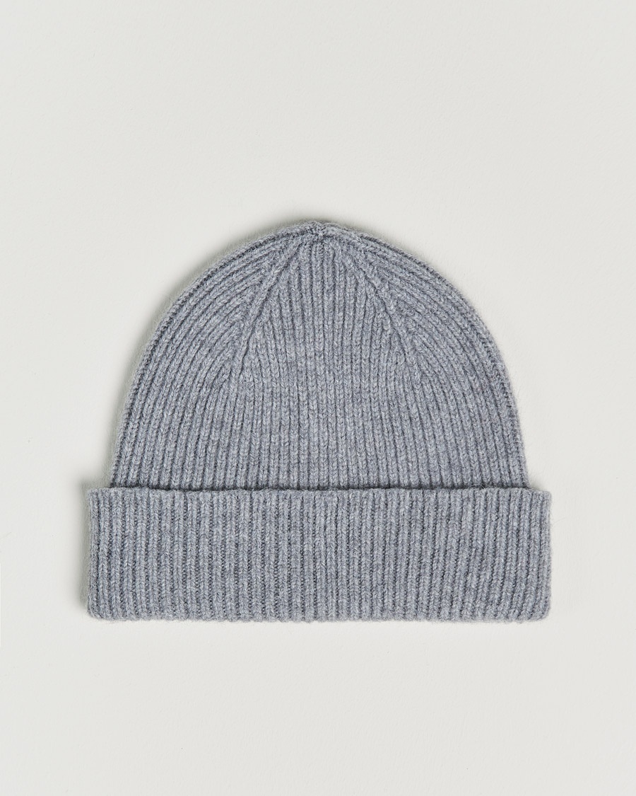 Le Bonnet Lambswool/Caregora Beanie Smoke – Grigio