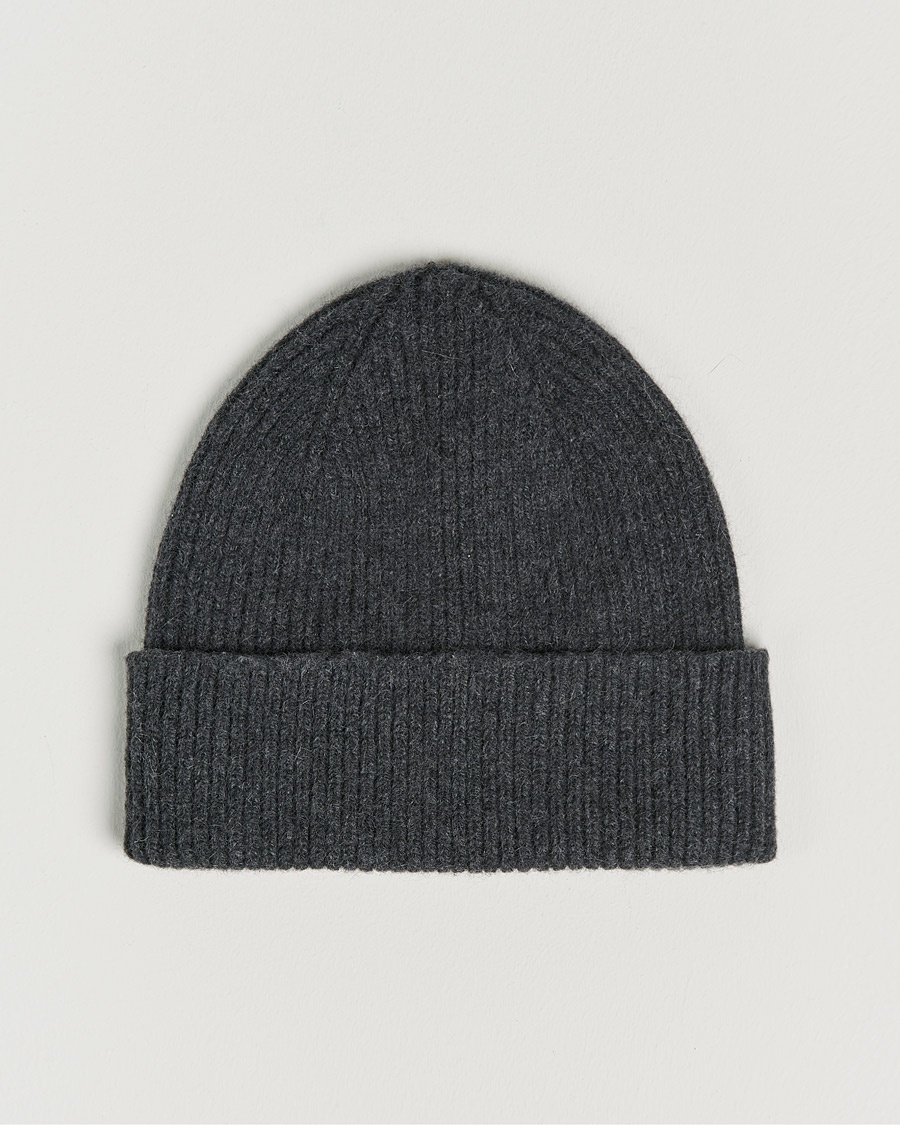 Le Bonnet Lambswool/Caregora Beanie Graphite – Grigio