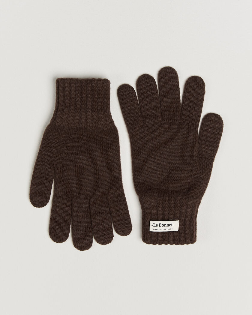 Le Bonnet Merino Wool Gloves Gingerbread – Marrone