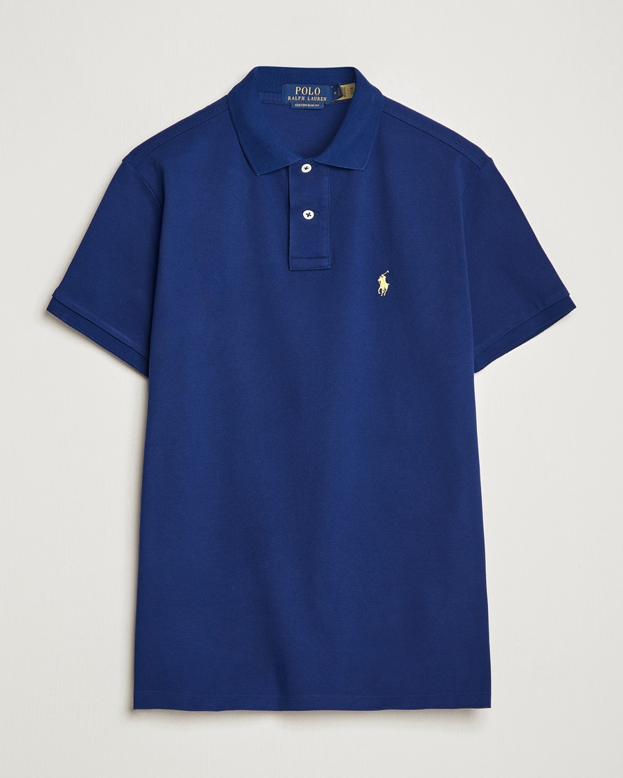 Polo Ralph Lauren Custom Slim Fit Polo Fall Royal – Blu