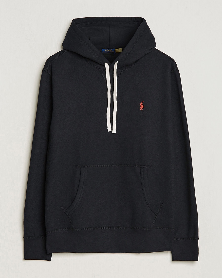 Polo Ralph Lauren RL Fleece Hoodie Polo Black – Nero