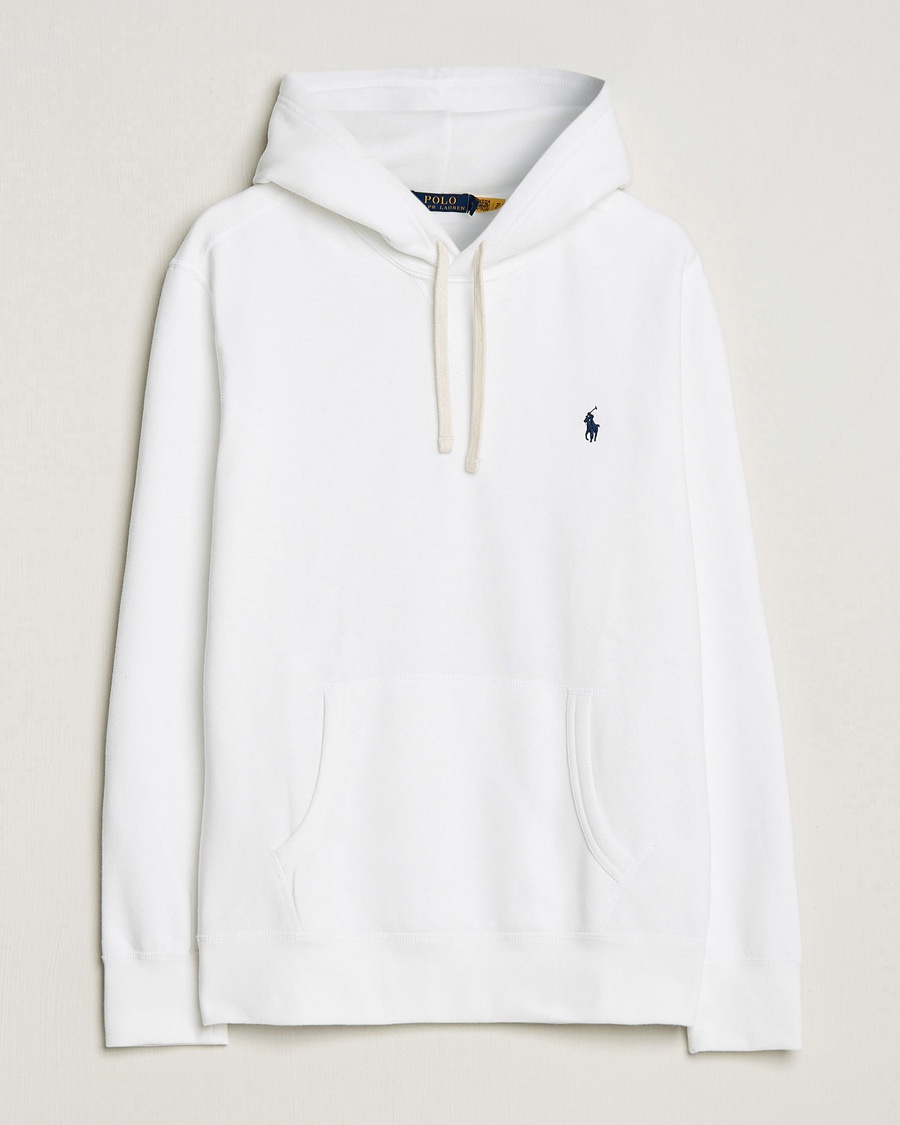 Polo Ralph Lauren RL Fleece Hoodie White – Bianco