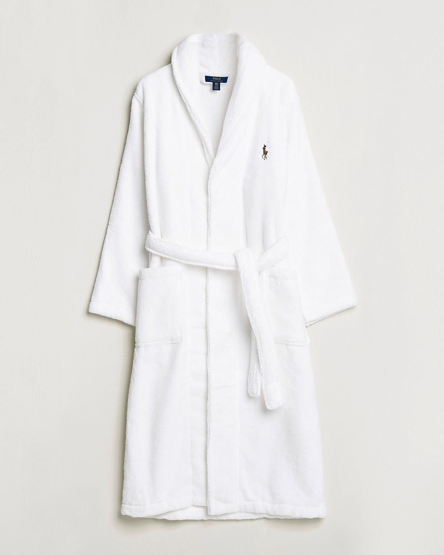 Polo Ralph Lauren Cotton Terry Robe White White – Bianco