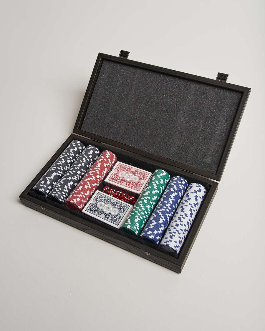 Manopoulos Wooden Poker Case Black – Nero