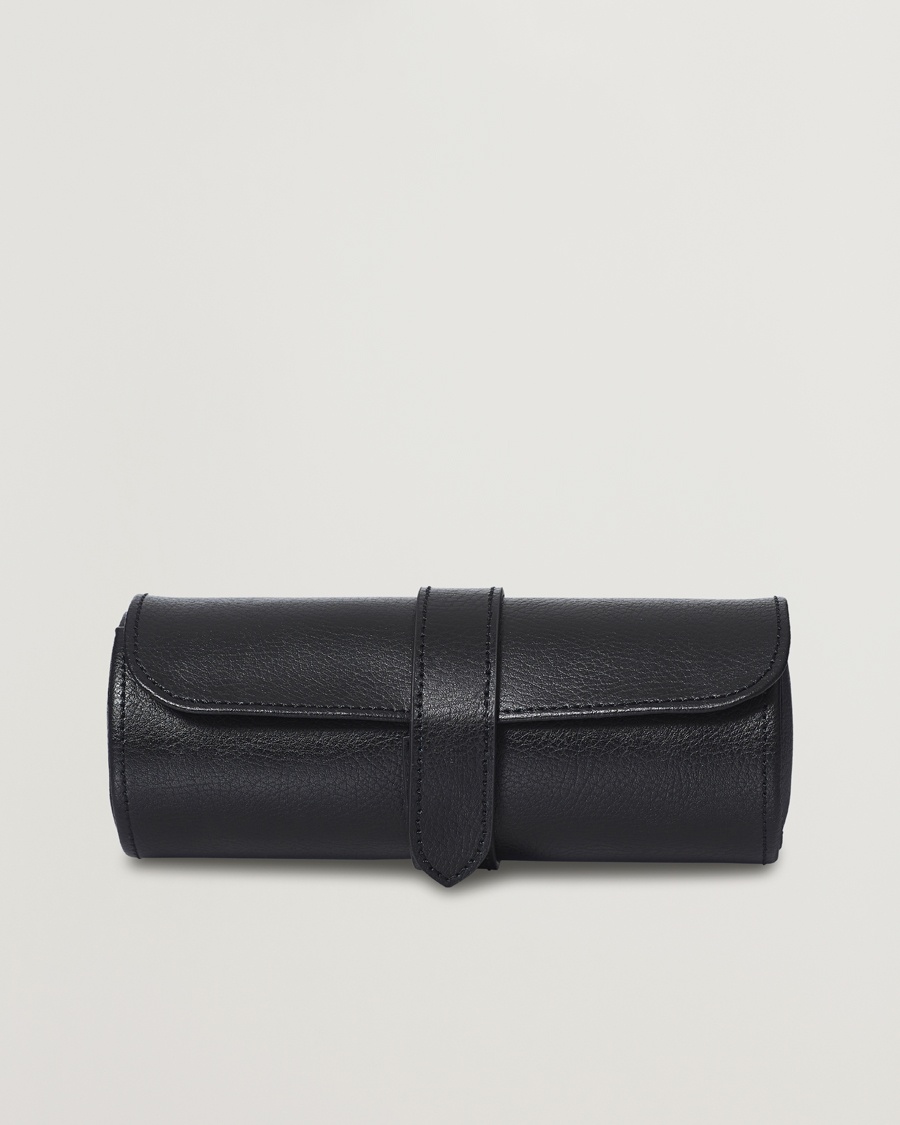 WOLF Blake Triple Watch Roll Black/Purple – Nero