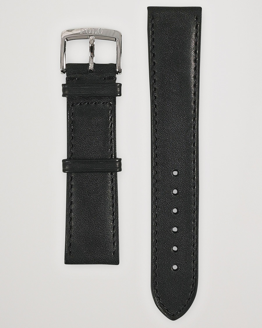 Polo Ralph Lauren Sporting Leather Strap Black – Nero