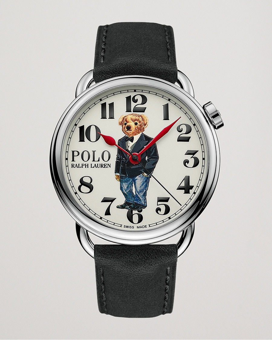 Polo Ralph Lauren 42mm Automatic Denim Tux Bear White Dial – Nero