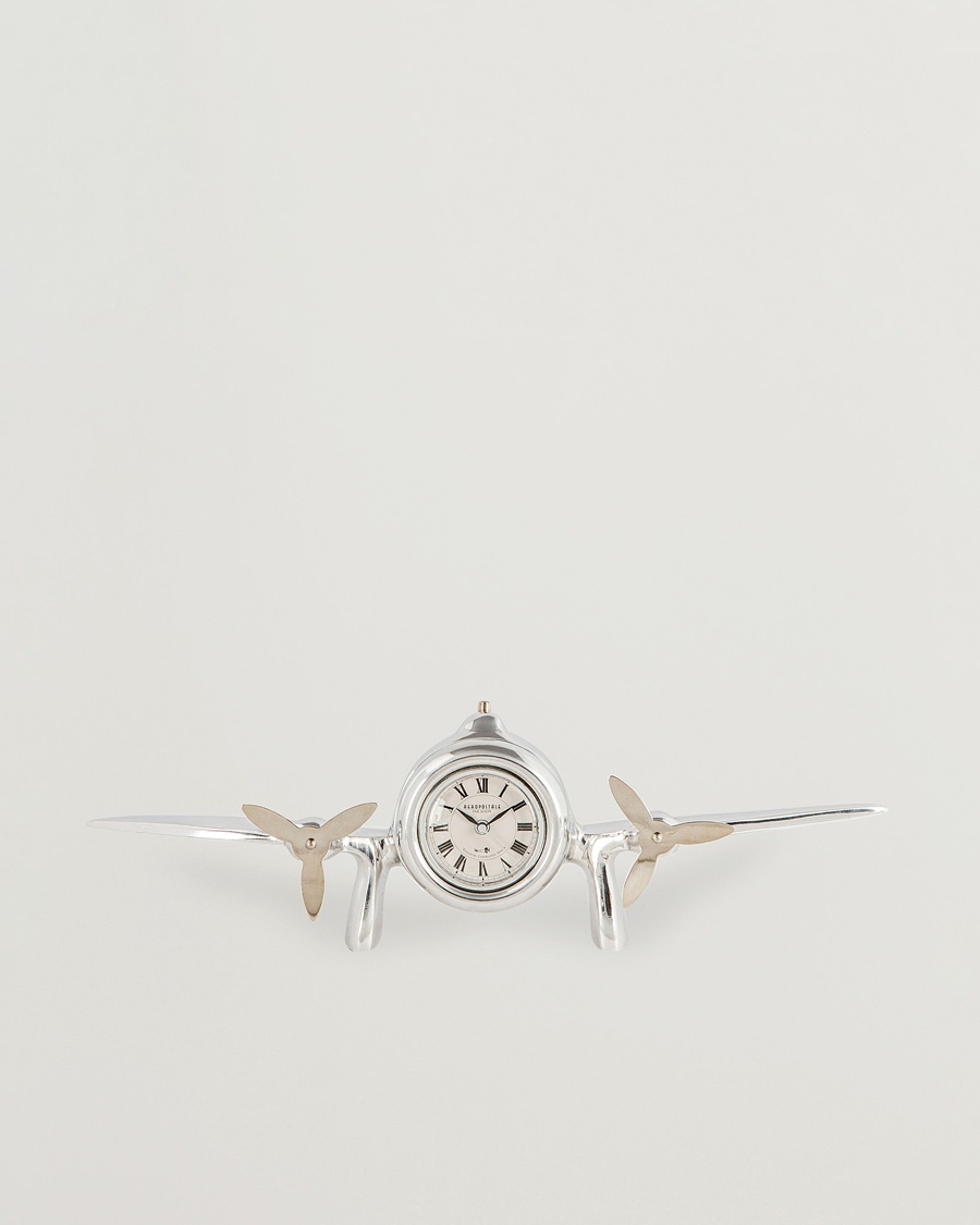 Authentic Models Art Deco Flight Clock Silver – Argento