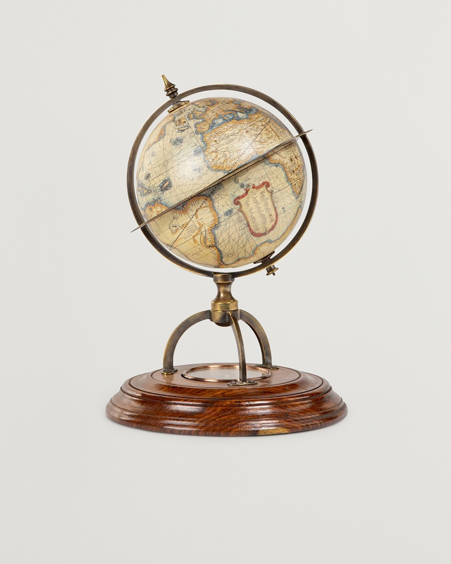 Authentic Models Terrestrial Globe With Compass – Marrone