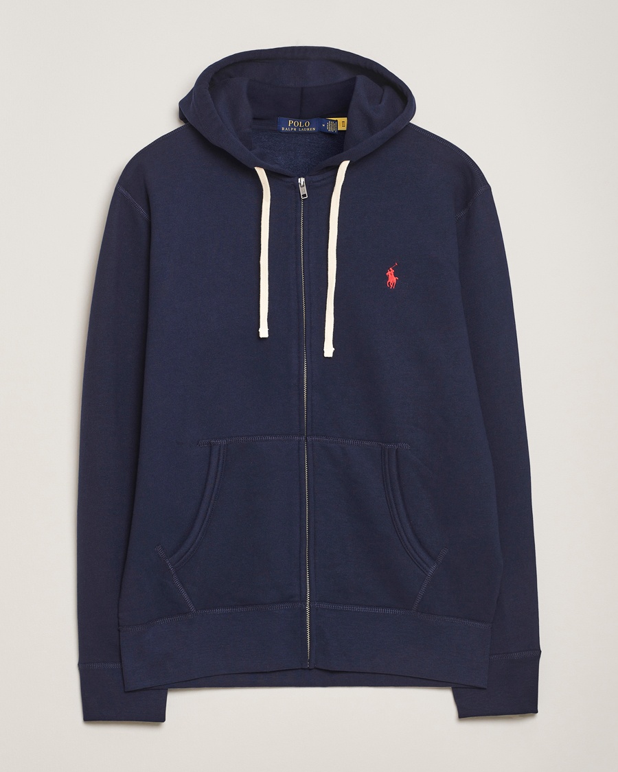 Polo Ralph Lauren Fleece Full Zip Hoodie Cruise Navy – Blu