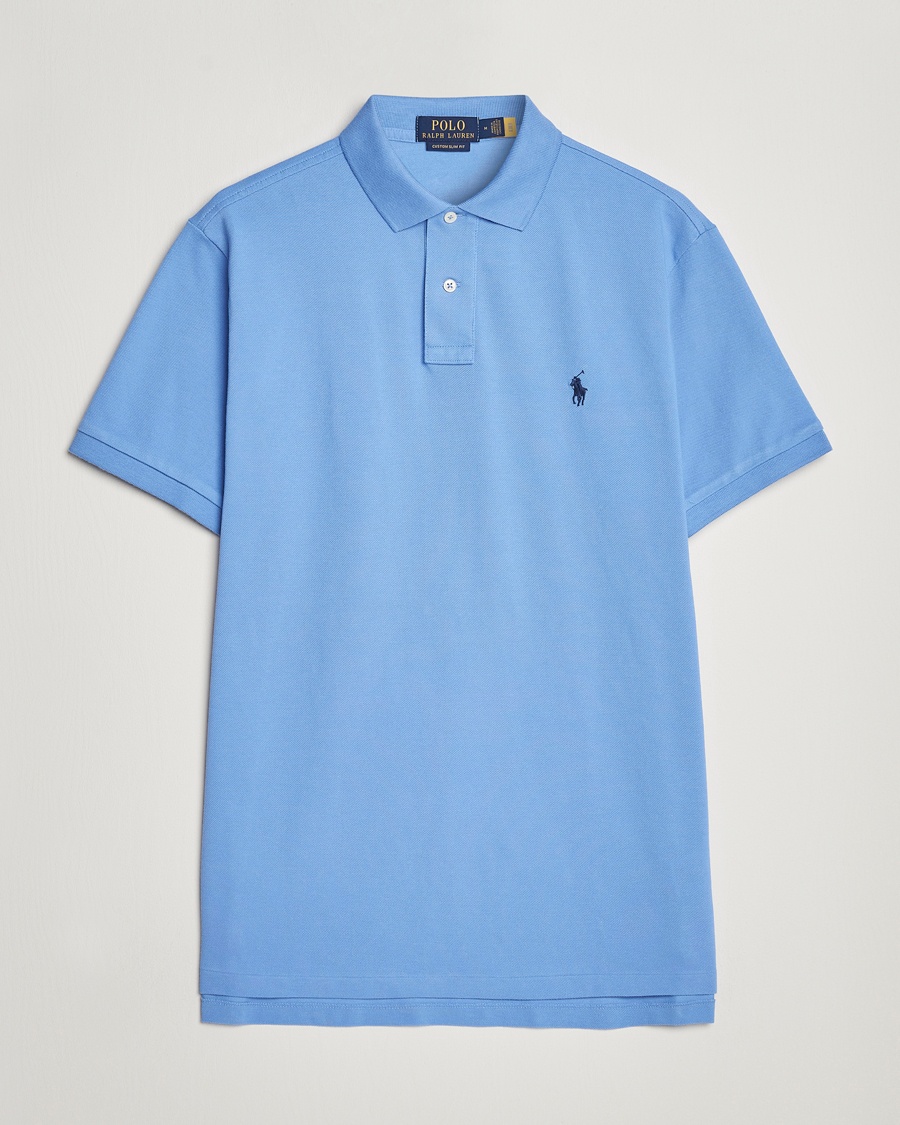 Polo Ralph Lauren Custom Slim Fit Polo Harbour Island – Blu